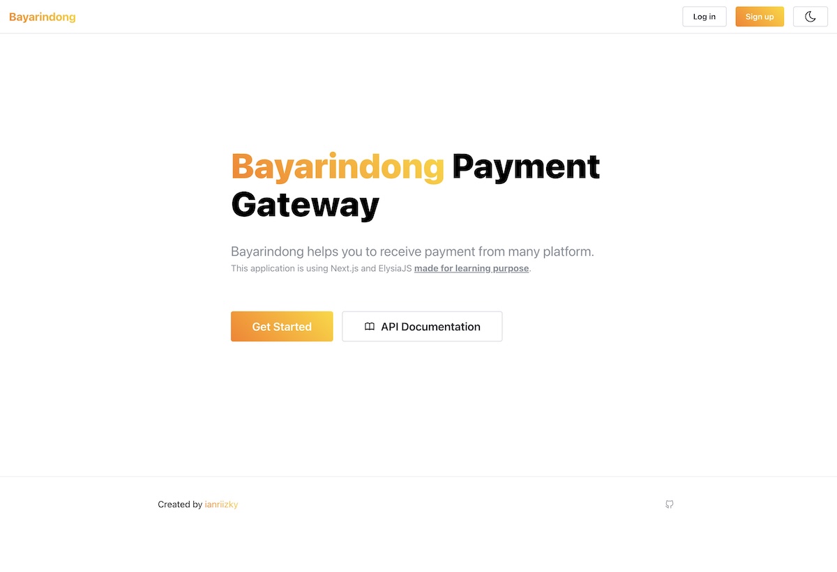 Bayarindong Payment Gateway